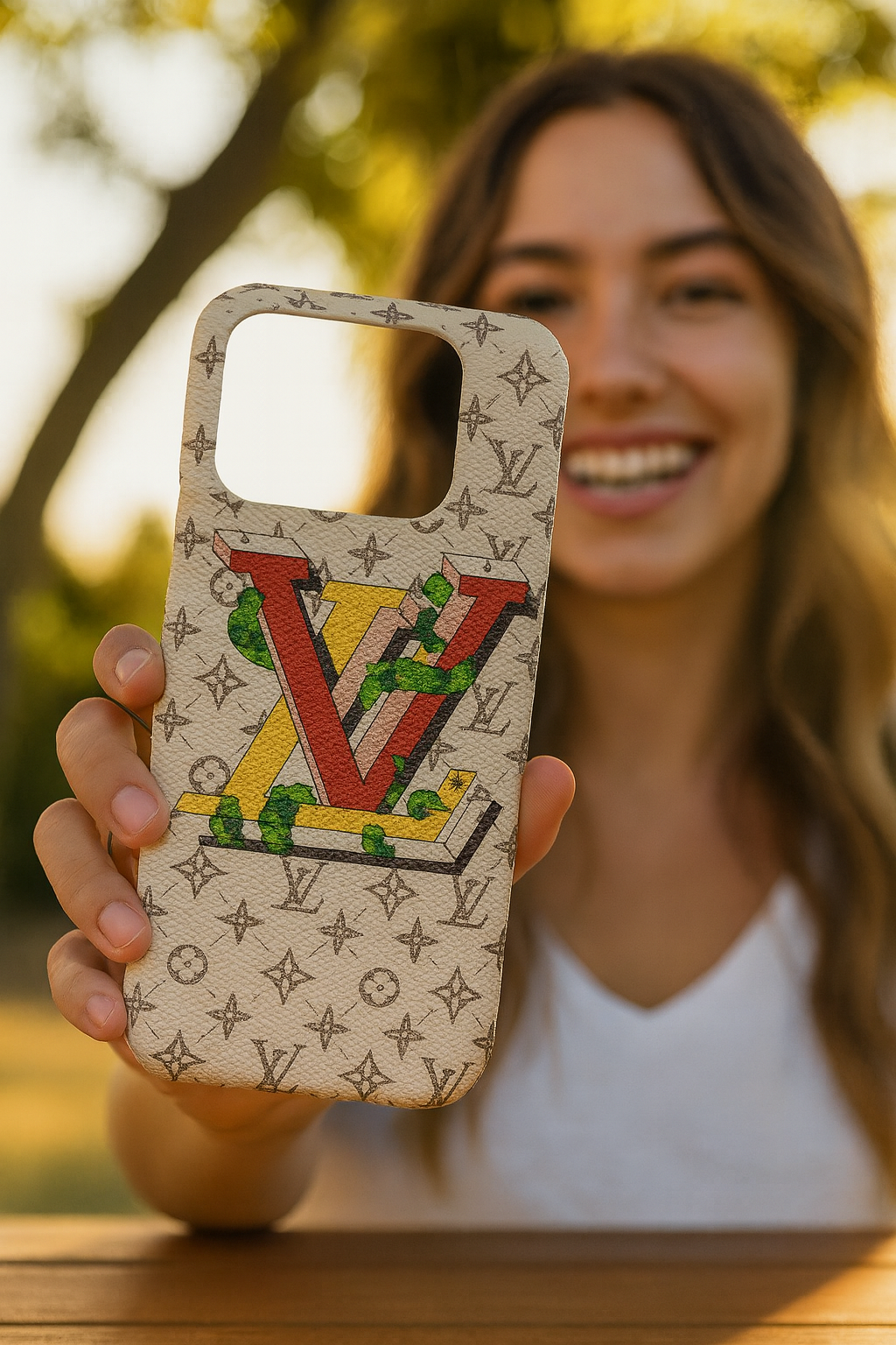 LV Leather iPhone Case Trendy Zone