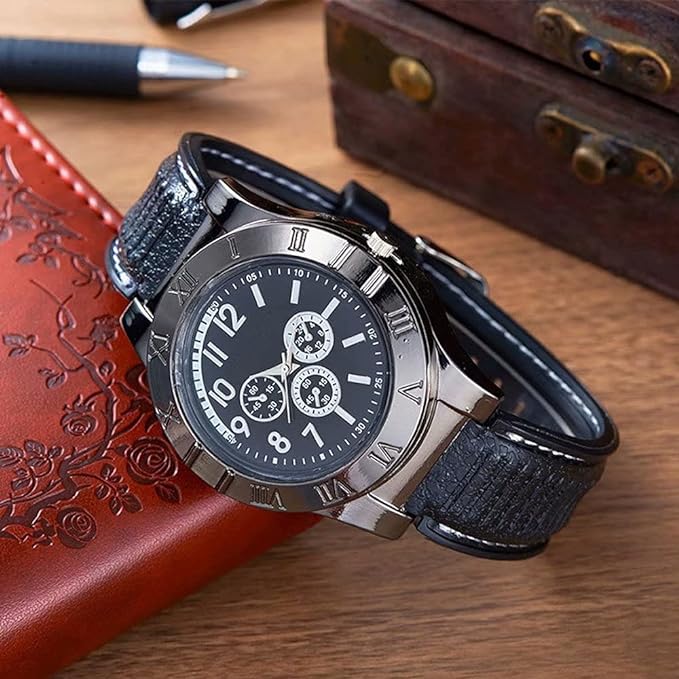 New Military USB Lighter Watch Men's TrendyZone