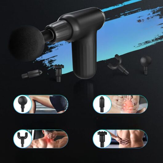 Muscle Massage Gun with 4 Heads FH-820 Adeeba's Collection