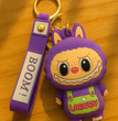 Labubu Flocked Bunny Wrist-Strap Keychain TrendyZone