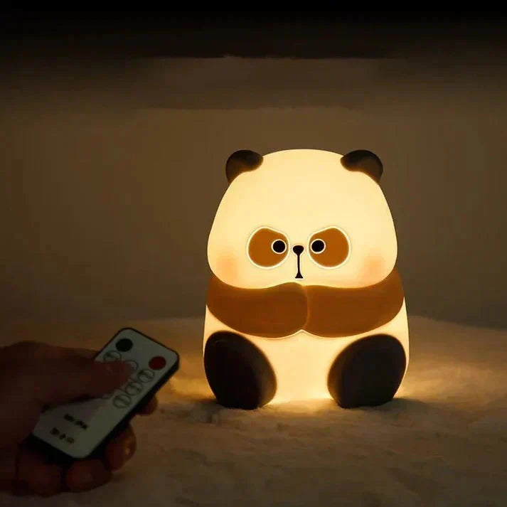 Creative Fashion Panda-shaped Lamp Silicone Night Light Home Decor UAE
