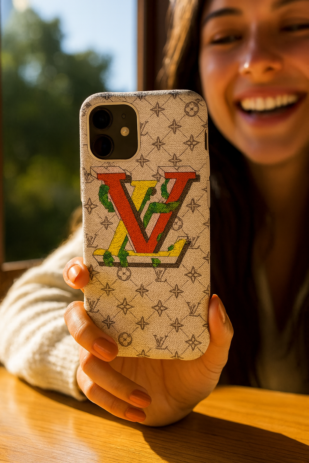 LV Leather iPhone Case Trendy Zone