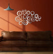 3D Ring 42 Silver Acrylic mirror for wall decor Trendy zone