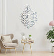 3D Ring 42 Silver Acrylic mirror for wall decor Trendy zone