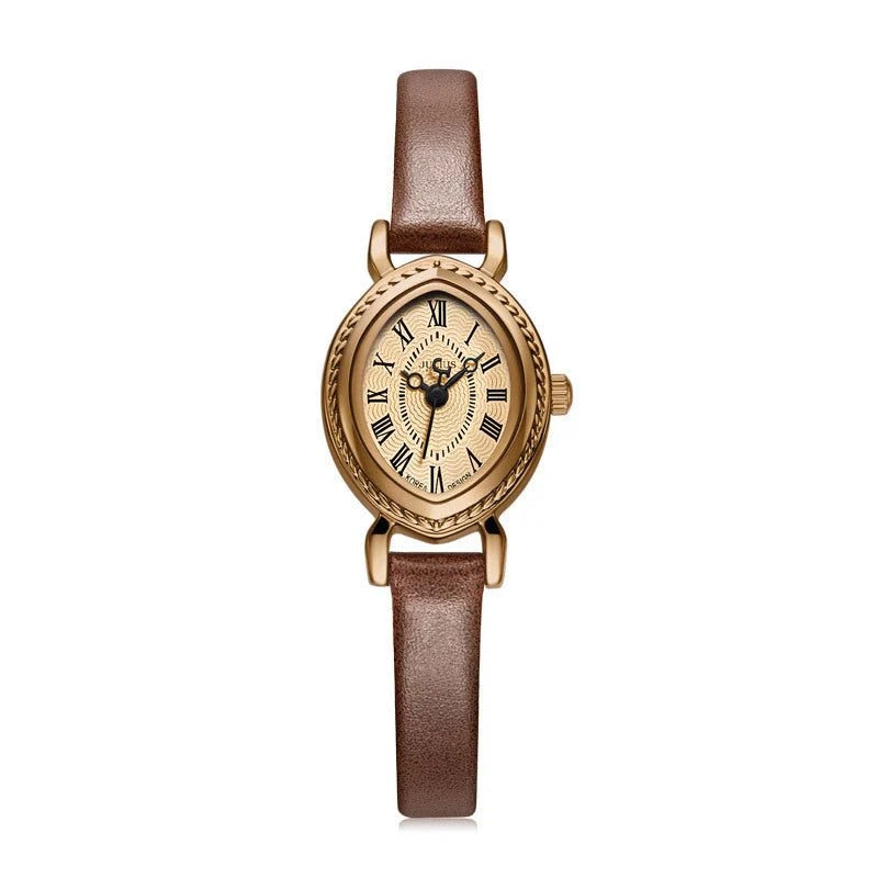Oval Belt Quartz Movement Waterproof Compact Fashion Watch TrendyZone